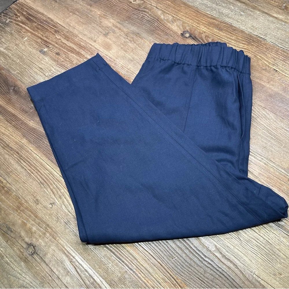 New ~Banana Republic Women's Navy Blue Linen Pants Size XL